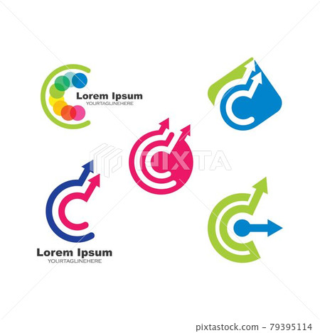 C Letter arrow Logo Template vector icon C Letter arrow Logo Template vector icon 79395114