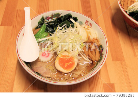 Kitakata ramen with big char siu, a specialty of Aizu, Fukushima Prefecture Soy sauce ramen Kitakata ramen with big char siu, a specialty of Aizu, Fukushima Prefecture Soy sauce ramen 79395285