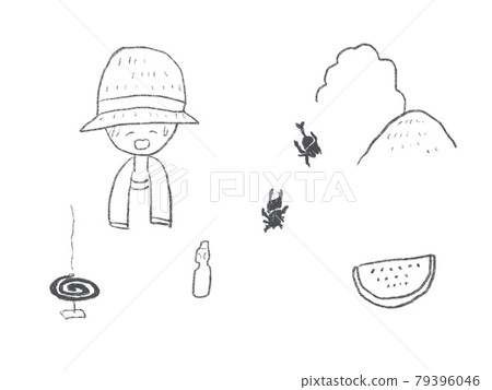 夏季插畫合集 夏季插畫合集 79396046