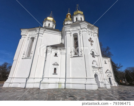 Catherine's Church in Chernihiv. Cathedral of St. Catherine the Great Martyr. Ancient Orthodox church. Catherine's Church in Chernihiv. Cathedral of St. Catherine the Great Martyr. Ancient Orthodox church. 79396471