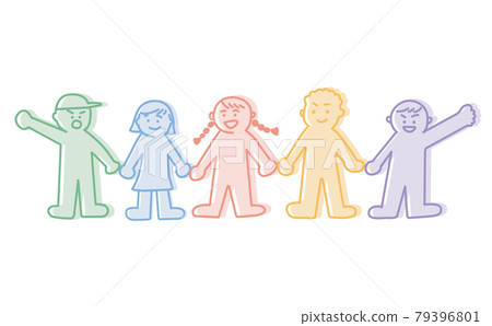 孩子們連接手 79396801