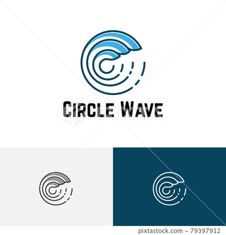 C Letter Shape Circle Wave Sea Ocean Line Logo C Letter Shape Circle Wave Sea Ocean Line Logo 79397912