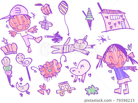 兒童塗鴉可愛各種套裝 兒童塗鴉可愛各種套裝 79398215