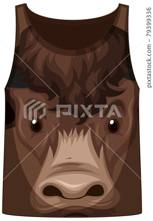 Tank top with face of horse pattern Tank top with face of horse pattern 79399336