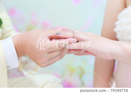 Wedding image, ring exchange scene, bridal photo 79399739