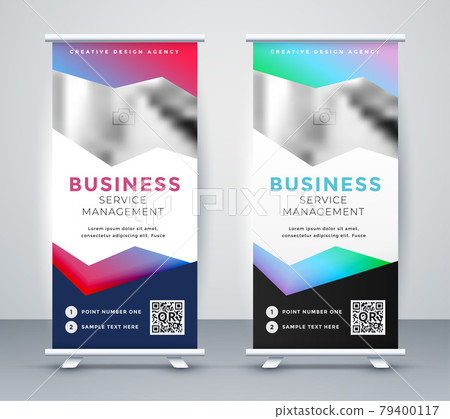 abstract roll up stand modern banner design abstract roll up stand modern banner design 79400117