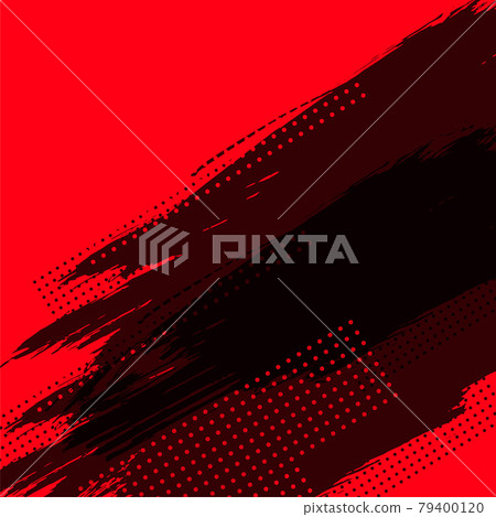 abstract red background with black grunge and halftone 79400120