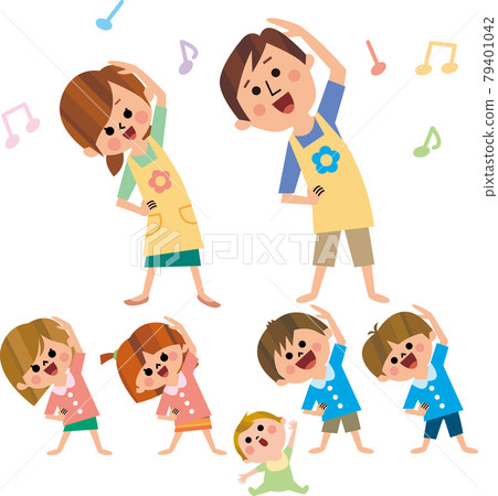 Gymnastics at the nursery school Gymnastics at the nursery school 79401042