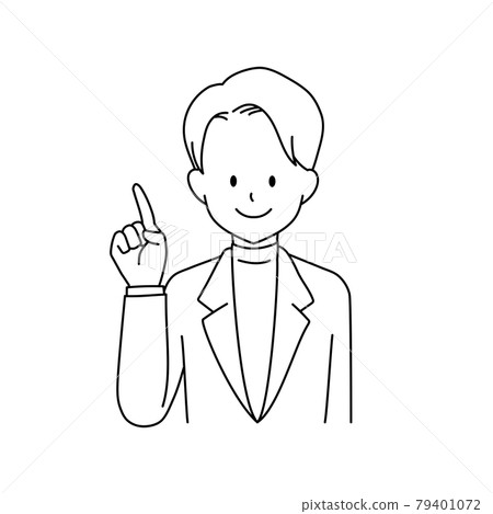 pointing, gents, male 79401072