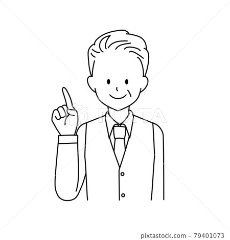 pointing, gents, male 79401073