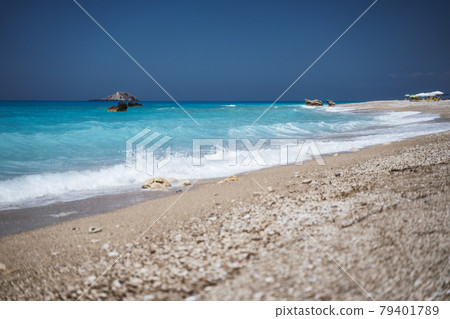 Gialos beach in Lefkada Ionian island, Greece 79401789