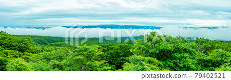 Nasu observatory, Nasu plateau, sea of clouds view Nasu observatory, Nasu plateau, sea of clouds view 79402521