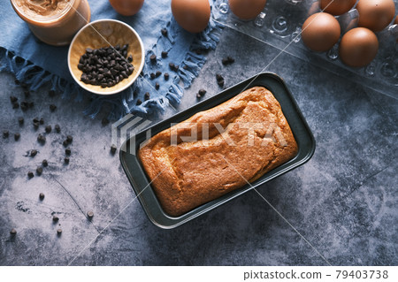baking cake with ingredient on black background, baking cake with ingredient on black background, 79403738