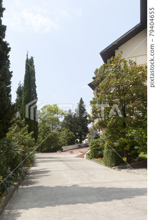 Small street in the resort Green Guy. Tuapse Small street in the resort Green Guy. Tuapse 79404655