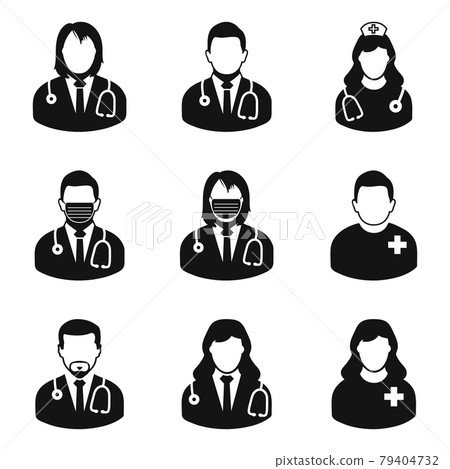 Medical Stuff Icon Set. Editable Vector. Medical Stuff Icon Set. Editable Vector. 79404732