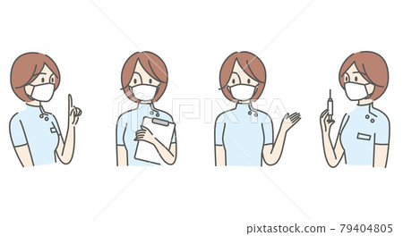 Nurse_female doctor_vaccination_illustration Nurse_female doctor_vaccination_illustration 79404805