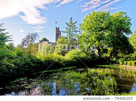 Lake view of Prudhoe Castle - Northumberland Lake view of Prudhoe Castle - Northumberland 79408103