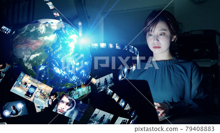 Global network digital content Global network digital content 79408883