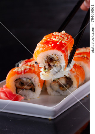 Japanese sushi dish 79409061