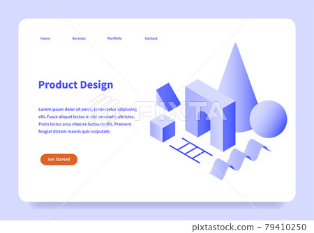Product Design Landing Page Concept Product Design Landing Page Concept 79410250