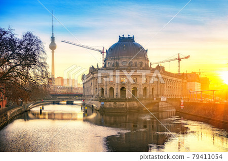 Museum Island in Berlin at sunny sunrise 79411054
