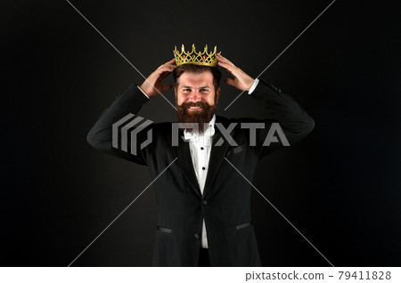 concept of leadership. pure excellence. mature man wear  79411828
