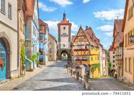 Medieval town Rothenburg ob der Tauber 79411851