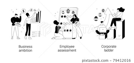 Personal growth abstract concept vector illustrations. 79412016