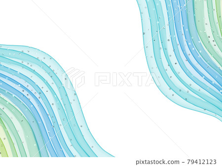 Background Texture Watercolor Sea Splash Water Wave Wave Curve Blue Green 79412123