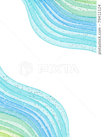 Background Texture Watercolor Sea Splash Water Wave Wave Curve Blue Green 79412124