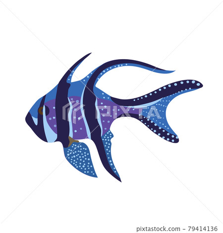 Cartoon illustrations of cardinal fish isolated on white background. 79414136