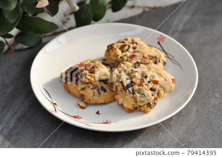 cookie, cooky or almond cookie or chocolate cookie 79414395