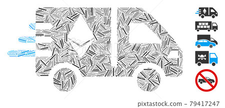Hatch Ethereum Fast Delivery Car Icon Vector Collage Hatch Ethereum Fast Delivery Car Icon Vector Collage 79417247