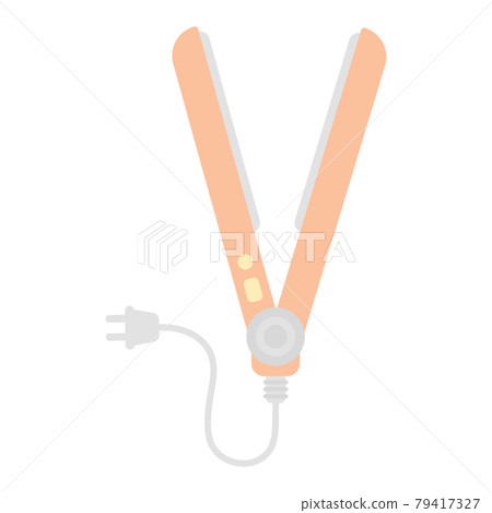 cartoon hair iron isolated on white background cartoon hair iron isolated on white background 79417327