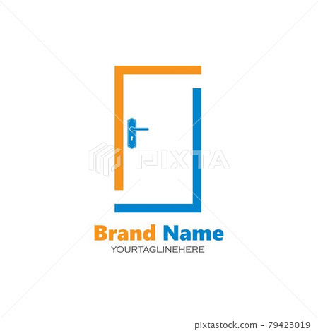 the door icon vector illustration design the door icon vector illustration design 79423019