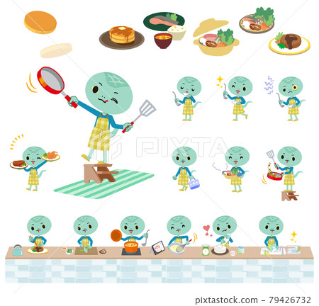 Snake boy set on cooking 79426732