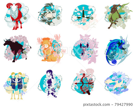 Twelve constellations illustration Twelve constellations illustration 79427990