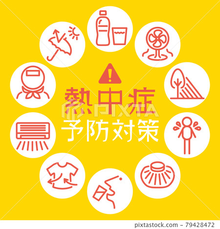 中暑圖標 中暑圖標 79428472