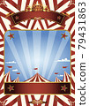 Circus blue sky background 79431863