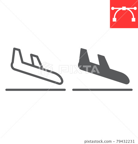 Plane Landing Icon