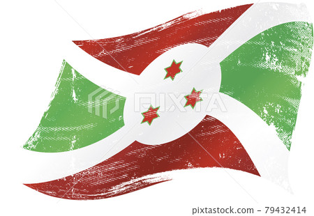 Burundi waving flag 79432414