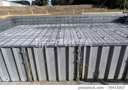 Scenery of new housing construction site 79433007