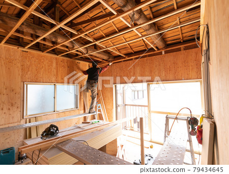 Home remodeling construction site image 79434645