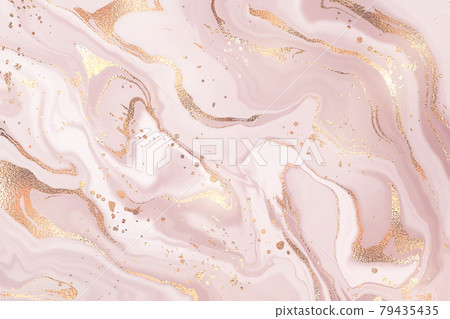 Abstract dusty rose liquid marble or watercolor background with glitter foil textured stripes. Violet marbled alcohol ink drawing effect. Vector illustration design template for wedding invitation Abstract dusty rose liquid marble or watercolor background with glitter foil textured stripes. Violet marbled alcohol ink drawing effect. Vector illustration design template for wedding invitation 79435435