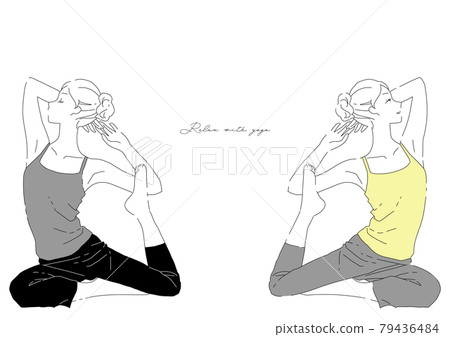 simple yoga poses drawing - Clip Art Library