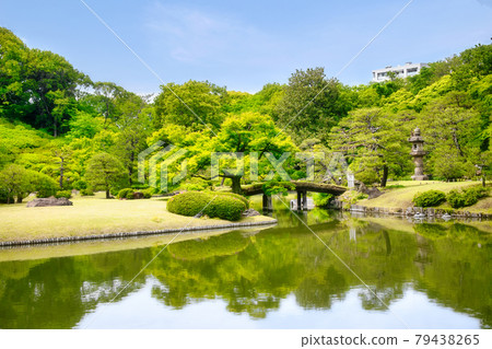 Rikugien Garden, Tokyo, near Dentsuru Bridge, Special Place of Scenic Rikugien Garden, Tokyo, near Dentsuru Bridge, Special Place of Scenic 79438265