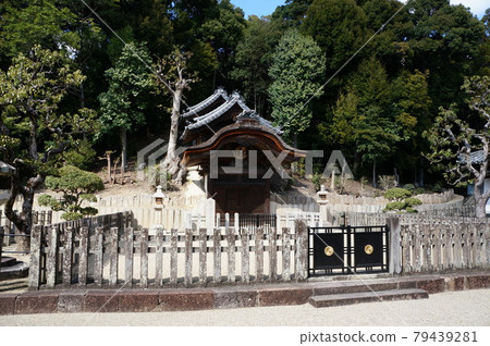 Prince Shotoku's graveyard at Eifukuji Temple, a famous temple in Minamikawachi, Osaka Prince Shotoku's graveyard at Eifukuji Temple, a famous temple in Minamikawachi, Osaka 79439281