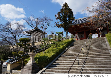 Tahoto and Namdaemun at Eifukuji Temple, a famous temple in Minamikawachi, Osaka Tahoto and Namdaemun at Eifukuji Temple, a famous temple in Minamikawachi, Osaka 79439283