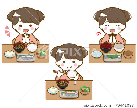 吃東西的胖小女孩 79441888