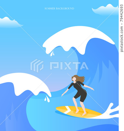 Summer, Autumn Background Illustration 06 79442693